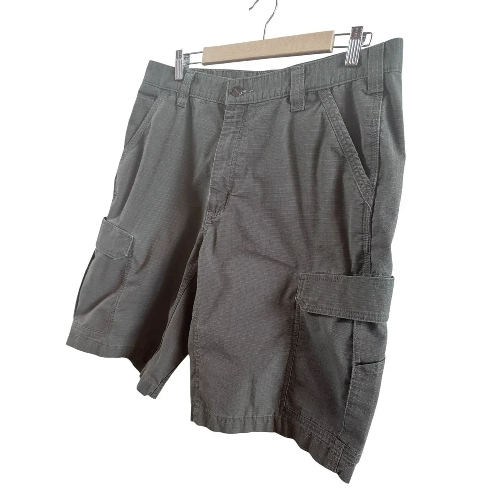 Carhartt Men's Sz 36 Gravel Gray Rugged Flex Relaxed Cargo Shorts Outdoors‎ Work